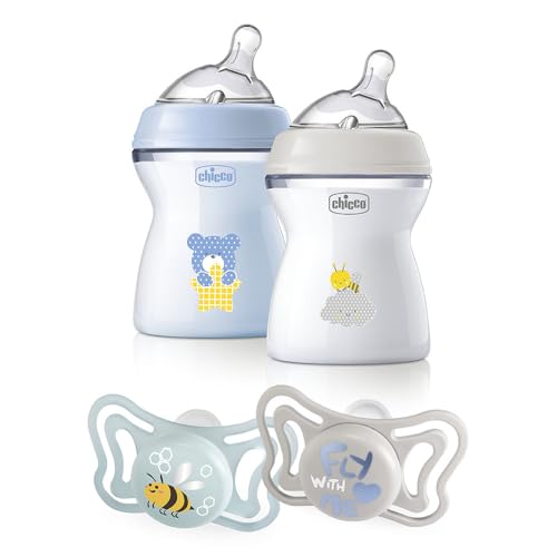 Biberon anti-colique Chicco 250 ml avec sucette silicone pour nourrisson