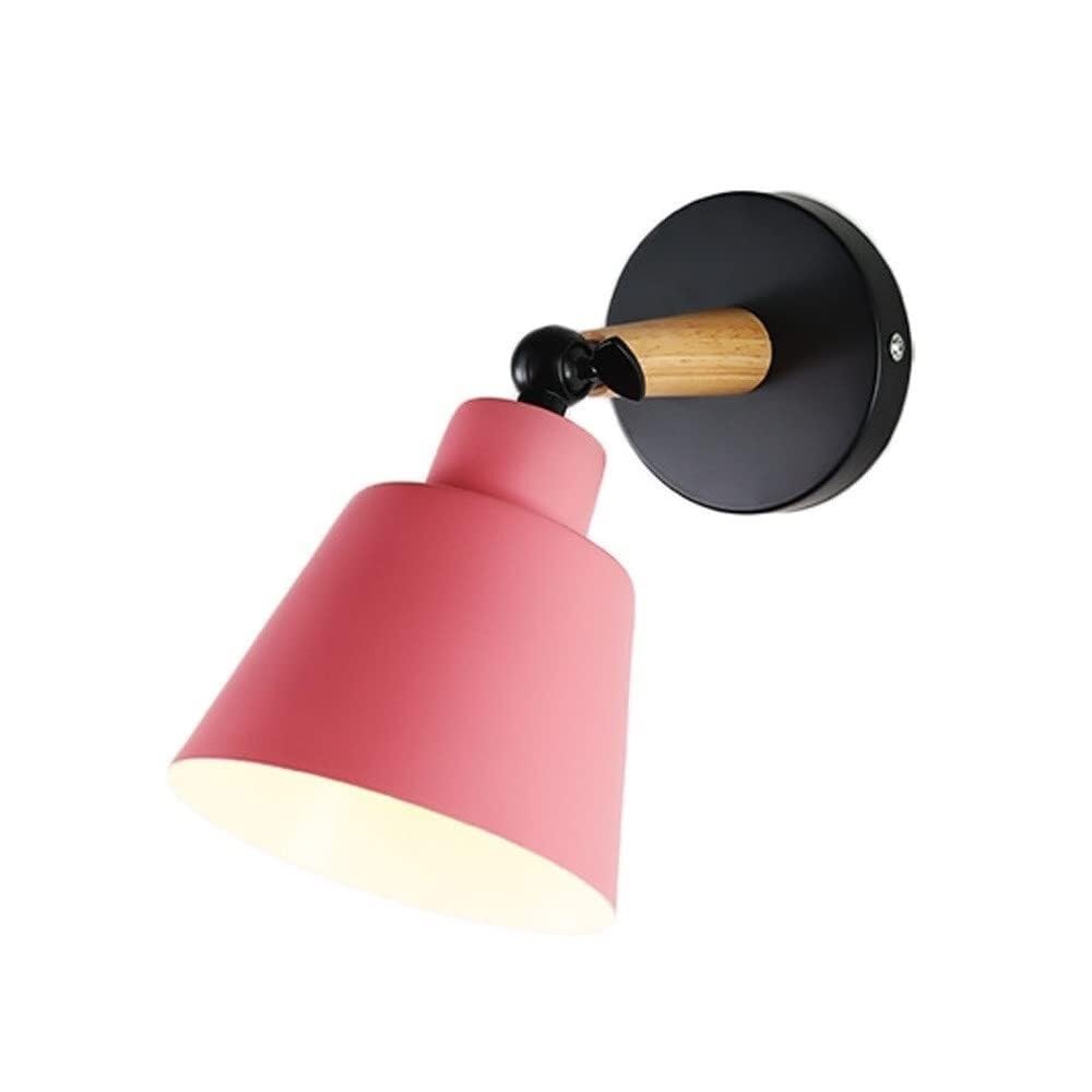 Applique murale lecture rose nordique moderne et orientable pour chambre