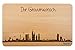 Produktbild SNEG Brotzeitbrett Frankfurt Skyline | Frühstücksbrettchen aus Buche | Holz Schneidbrett | Souvenir Frankfurt mit Gravur | Hessen | Frühstücksbrett (Brett L (26x16x1,5cm), mit persönlicher Gravur)