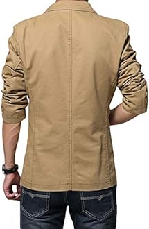 Cloudstyle Mens Casual 2 Buttons Slim Fit Jacket Lightweight Formal Business Blazer Sport Coat