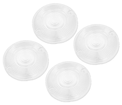 Orange Cycle Parts 4 Pack Clear Turn Signal Blinker Lens for Harley Tour Glide FLT/Electra Glide FLHT 86-18 Heritage Softail FLST 86-17 Sport Glide FXRT/Grand Touring FXRD 86-98 repl. # 68440-86