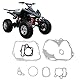 Motor Dichtungssatz, 8 teiliges Motor Dichtungssatz Ersatzteile Passend für Lifan 125cc Pit Pro Trail Quad Dirt Bike ATV
