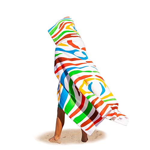 Dezitrek Gear Kids Hooded Beach Towel Bath Towel - Premium Cotton Absorbent Hooded