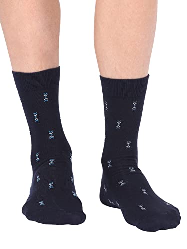 Image of Jockey 7104 Men's Compact Cotton Stretch Crew Length Socks with Stay Fresh Treatment (Pack of 3 Pattern May Vary)