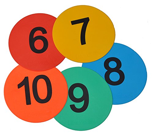 Eco Walker Flache Marker, 20 cm, nummeriert (Number 6-10)