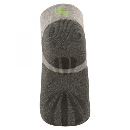 Meia ,Lupo,Performance ,adulto-unissex,Mescla Cinza ,33 a 36