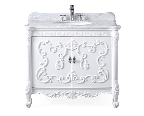 Bentoncollection40italiancararamarblebellissimobathroomsinkvanitymodeltm1091a Urban Country Home Decor Benton collection 40 italian carara marble bellissimo bathroom sink vanity model tm 1091a urban country home decor