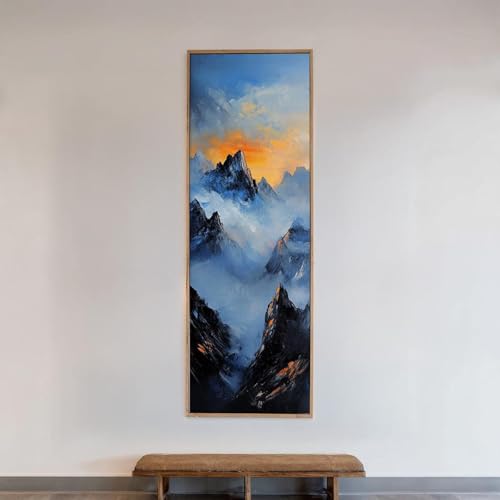 Toile imprimée au cadre intérieur robuste et finitions bleu acier premium