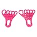 Toe Foot Stretcher, Reduce Soreness Muscle Relaxation Sole Massage Foot Separator Stretcher Prevent Slip for Fitness for Valgus (Rose Red)