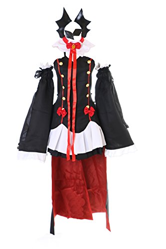 Kawaii-Story MN-33 Seraph of the End Krul Tepes Dress Vampire Dracula Cosplay Set Costume Women's Dress (L)