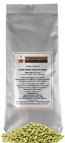 Caffè Verde in Grani Perù Cuzco 500 gr - Caffè Monorigine Arabica 100%