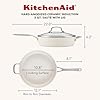 KitchenAid Hard Anodized Ceramic Induction Nonstick Cookware Saute Pan/Jumbo Cooker with Lid and Helper Handle, Dishwasher Safe, 5 Quart Sauteuse with Stainless Steel Handles - Porcelain White #1