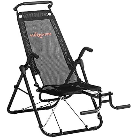 BODYRHYTHM Core & Ab Lounge Workout Chair, an Fitness System for Muscle Activating Workout and Inversion Therapy for Back Relief to Burn Calories and Work Muscles Simultaneously (Black) Cover