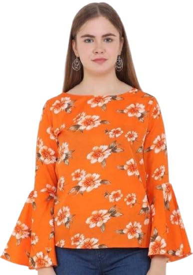 Image of emeros Women's Girls Floral Printed Stylish Dress| Comfortable, Breathable, Lightweight|SL 22