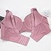 Plus Size Push Up Bras for Women Comfortable Uplift Underwire Tshirt Bras Solid Soft Ladies Brassiere Pink