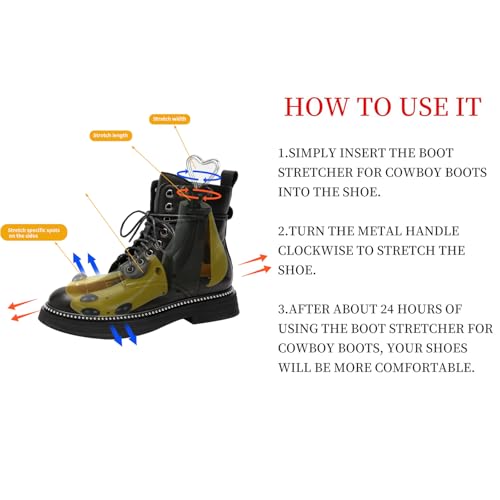 QGBGYPRCP Shoe Stretcher & Boot Stretcher - Men's & Women's, 2 Pieces Adjustable Width and Length for Wide Feet, Shoe Boot Stretcher for Men's Size 8.5-13 & Women's Size 10-14.5 by QGBGYPRCP - Image 6