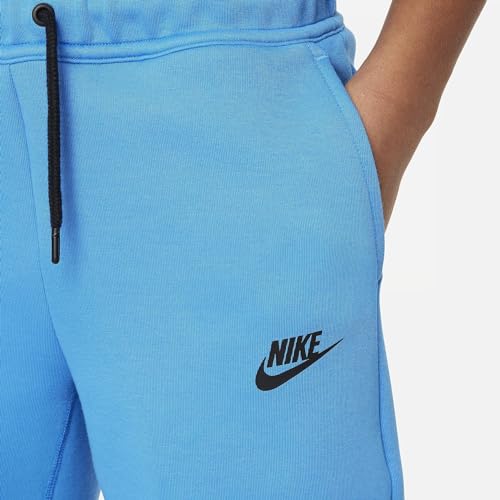 Nike Tech Fleece Big Kids' (Boys') Shorts (Light Photo Blue/Black/Black, FD3289-435) Size Large4