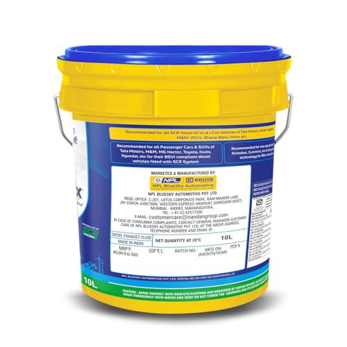 Image of AdBlue DEF - Diesel Exhaust Fluid for Diesel Engines | Suitable for All Diesel Engines for BS4 & BS6 | Helping to Improve Air Quality | Reduce NOx | OEM Approved | VDA Approved | Size-10L
