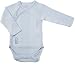 Kushies Long Sleeve Wrap Bodysuit, Blue, 1 Months