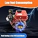 4-Stroke Diesel Engine, 3HP Single Cylinder Air-Cooled Diesel Engine Recoil Start System Diesel Motor for Go Kart, Lawn Mower, Power Generator, Wood Splitter (Red)