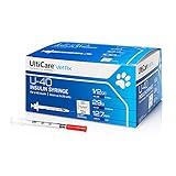 UltiCare VetRx U-40 Pet Insulin Syringes, Comfortable and Accurate Dosing of Insulin for Pets,...