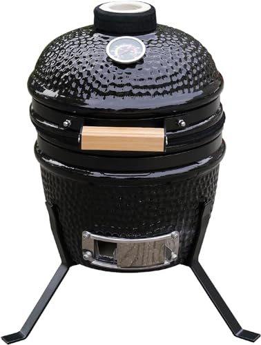 Kamado 13' Ceramic Mini BBQ Grill Smoker Egg Charcoal Cooking Oven