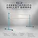 VITA Barre Portable Freestanding Double Ballet Barre, Extreme, 8 Ft Bars, Teal, Wood | Fixed Height, Made in USA, Home or Gym Exercise Equipment for Kids & Adults | Dance, Fitness, Pilates