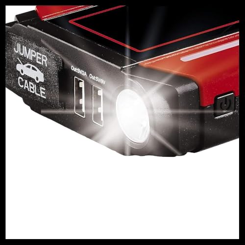 Einhell Dispositivo auxiliar para el arranque de automóviles CE-JS 18 (ayuda para el arranque y estación energía, suministro portátil electricidad, indicación del estado de carga, incl. adaptadores) - imagen 4