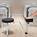 zoeyeeC Black Pedicure Stool for Nail Tech, All-in-One Adjustable Foot Rest, Spa Chair with Anti-Slip Pad, Pedicure Stool Leg Rest Stand for Beauty Salon/Home Studio/Nail Tech Spa