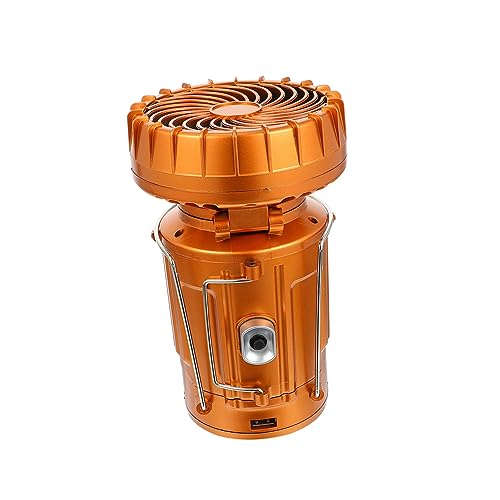 Toyvian 1Pc Solar Powered LED Camping Lantern Multi Functional Portable Tent Light for Emergency Use Fishing Hiking and Camping Energy Saving and Convenient