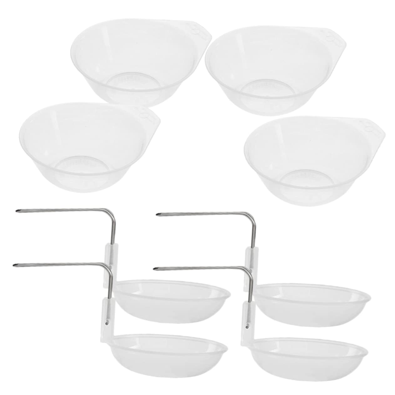 Happyyami Camping Accessories Set of 2 Large Soup Bowls Reusable Plastic for Backpacking Hiking and Picnics