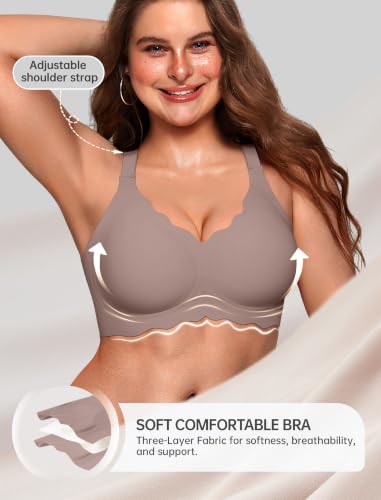 Image of OEAK Women Value Series Jelly Bras Wireless Pushup Convertible Bra