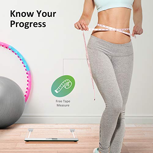 Letsfit Digital Body Weight Bathroom Scale with Step-On Technology, Large Backlit Display, Ultra Slim Design - Thumbnail 4