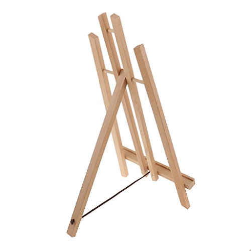 gazechimp Cavalete De De Madeira Portátil Ajustável Para Exibição Pintura Imagem 50 Cm