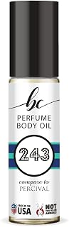 BC Perfume 243 Inspired by Percival For Women & Men Replica Fragrance Body Oil Dupes Alcohol-Free Sample Travel Size Concentrated Long Lasting Roll-On 0.3 Fl Oz/10ml