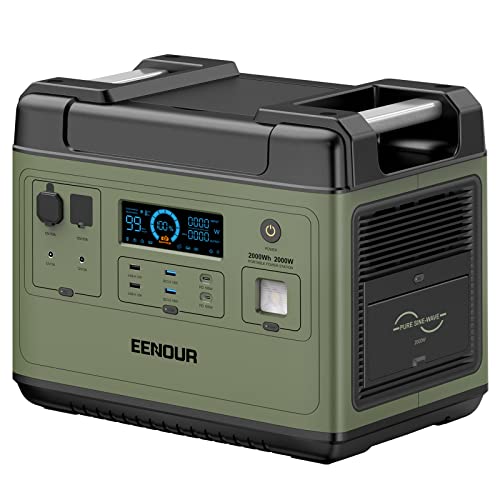Amazon.co.jp: EENOUR ポータブル電源 P2001 大容量 2000Wh/625600mAh