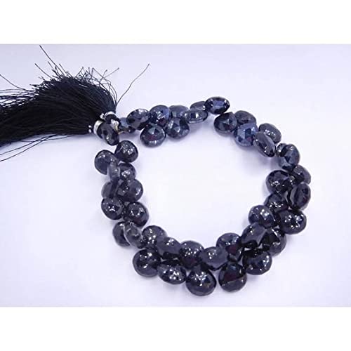 Spinelle noir facetté en cœur de qualité supérieure pour la création de haute joaillerie