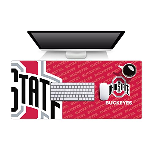 Image of YouTheFan NCAA Ohio State Buckeyes Logo Series Desk Pad