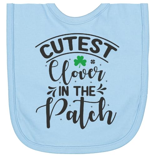 inktastic Cutest Clover in the Patch St Patrick's Day Newborn Bib