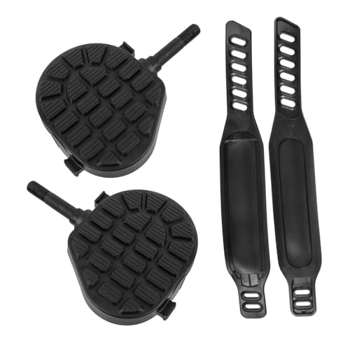 POPETPOP 1 Juego Pedales De Bicicleta Estática Mira Pedales Deportista Apretones Pedales De Animales Pedales De Bicicleta De Fitness Accesorios De Ciclismo El Plastico Black