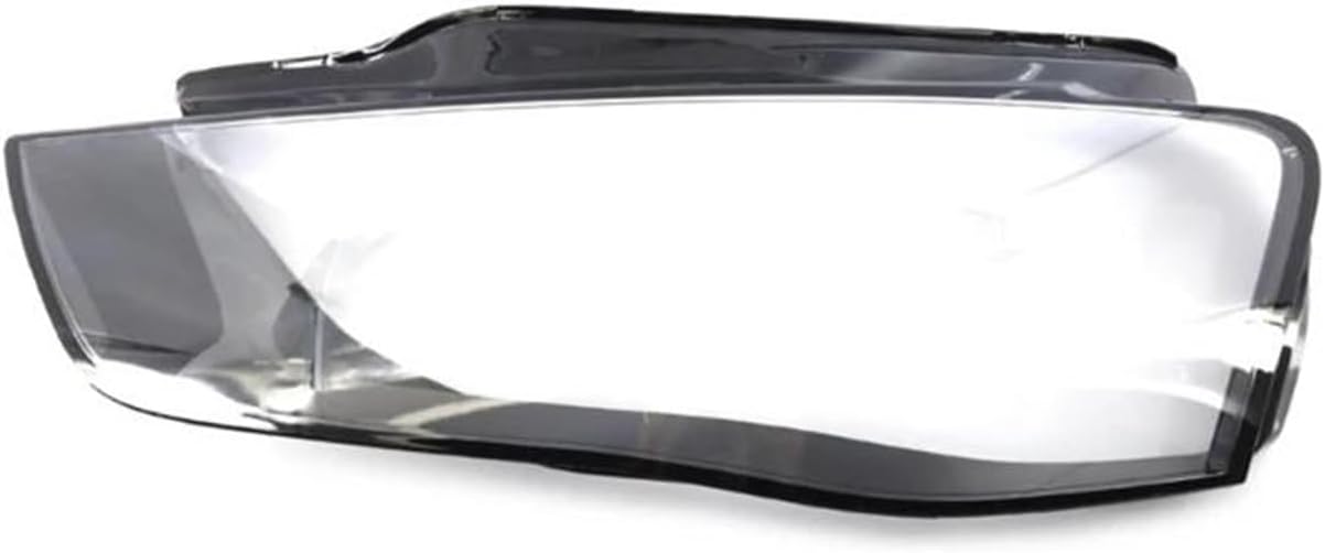 Clear Cover Compatible For A4 B8 .5 2013 2014 2015 8K0941043 8K0941044 Headlight Lamp Cover Left Right Clear Car Light Lens Covers (Left)