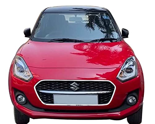 Image of CAR SAAZ Chrome Strip Front Grill Compatible with Swift Type 5(2021-2023)