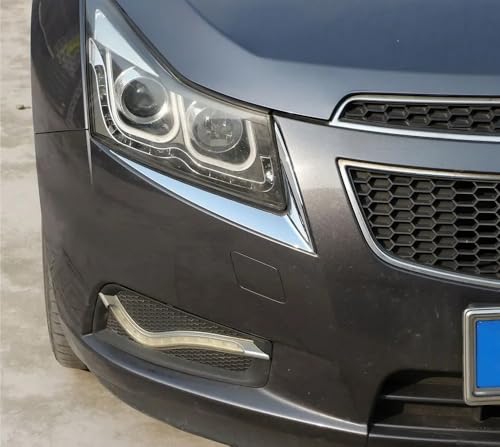 Sourcil phare voiture pour Chevy Cruze 2009-2014 en fibre de carbone - 3