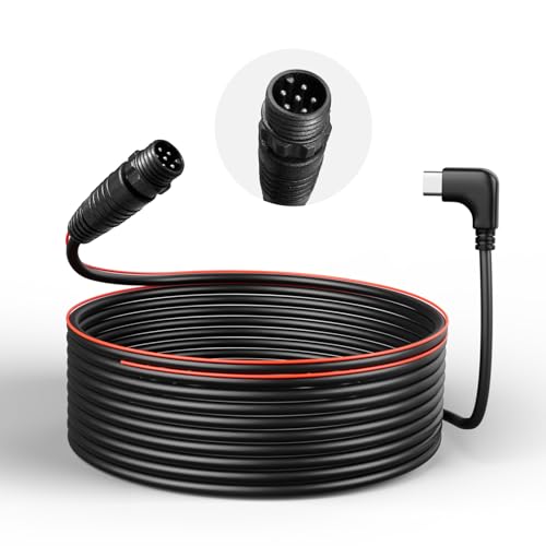 Image of WOLFBOX 50Feet Rear Camera Replacement Cable with IP67 Waterproof Connector (6-Pin) for G900 Tripro Cabin and Bumper Versions