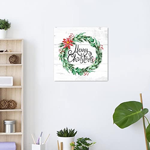 Panneau mural de Noël en bois rétro pour salon de 30.5 cm - 6