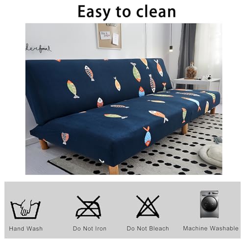 Housse de protection de canapé causeuse extensible pour futon usé - 6