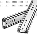 Heavy Duty 36 Inch Drawer Slides, 300 lb Load Capacity, Side Mount, Full Extension, Ball Bearing, Locking, Cabinet Rail, 1 Pair