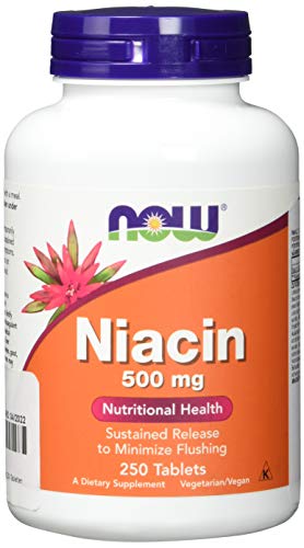 Preisvergleich Produktbild NOW FOODS, NIACIN, Vitamin B3, 500mg, 250 Tabletten