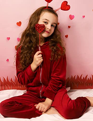 Image of Arshiner 2 Piece Outfits for Girls Kids Velour Tracksuit and Jogger Set