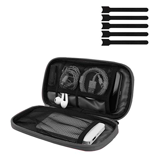 Preisvergleich Produktbild Tragbare multifunktionale Aufbewahrungstasche für digitales Zubehör, Reise-Elektronik-Zubehör, Tasche Organizer für USB-Sticks, Ladekabel, Powerbank, SD-Karten, Laufwerk Shuttle usw.